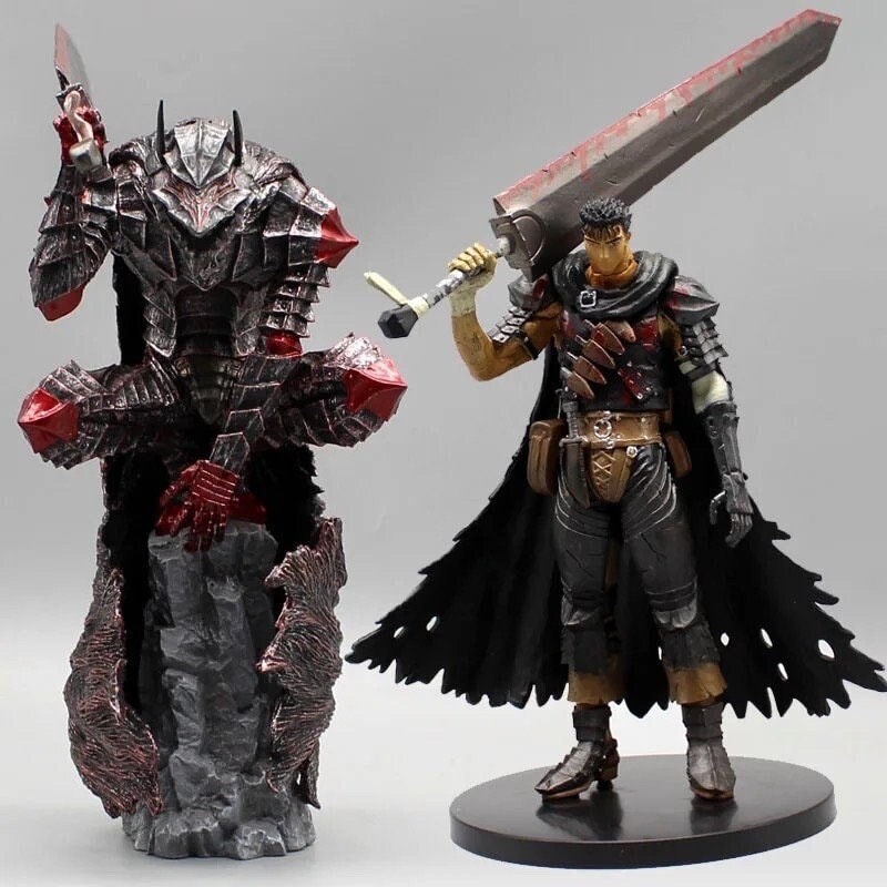 Berserk : Guts the Black Swordman Armor Anime Action Figures Anime Statue  Action Figurines Collection Model Doll Toys Gift for Christmas 