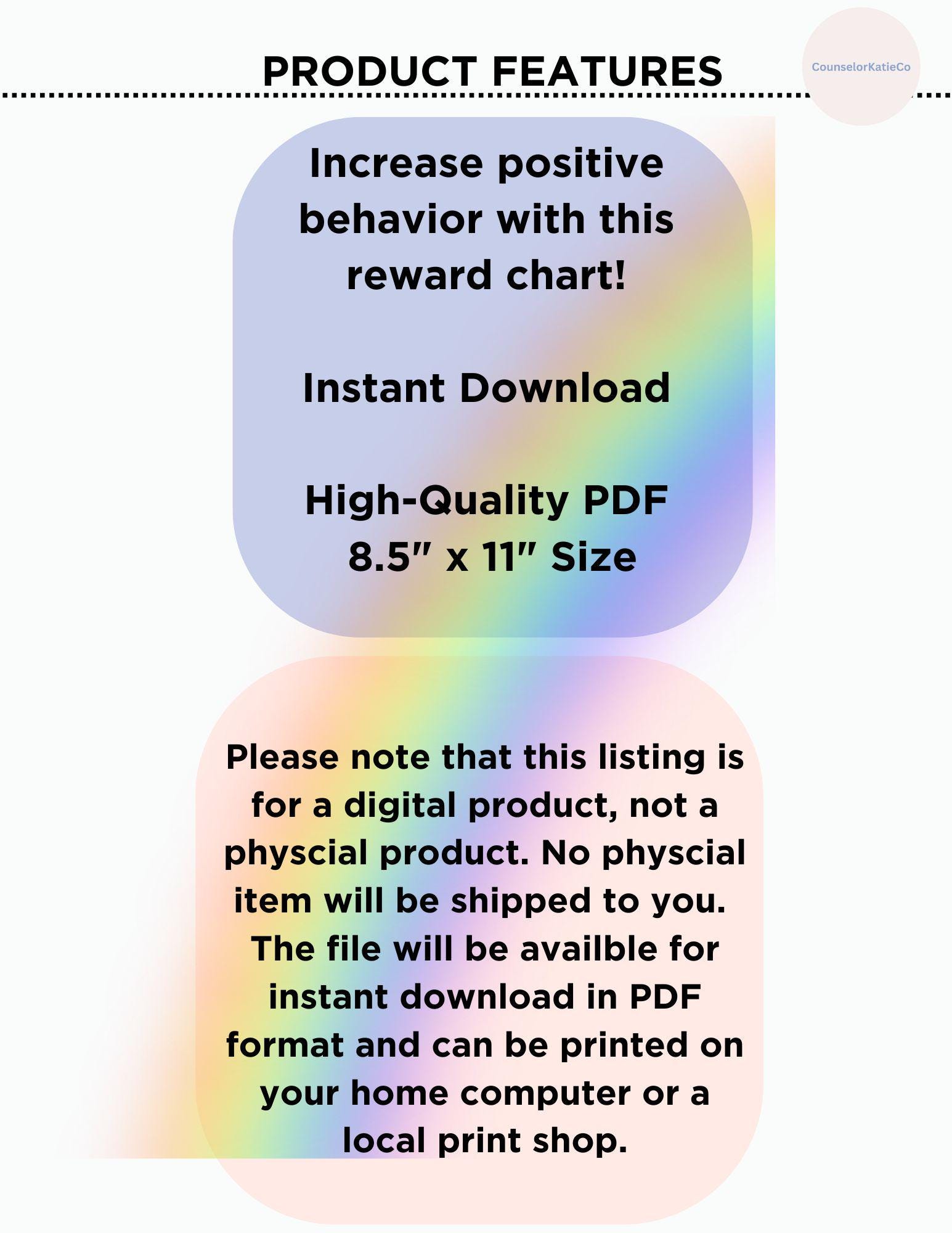 Positive Discipline Routine Chart Kids Reward Chart Positive Discipline Behavior Chart Preschool Sticker ...