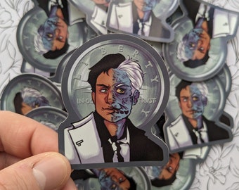 Two-Face 2.5" Sticker