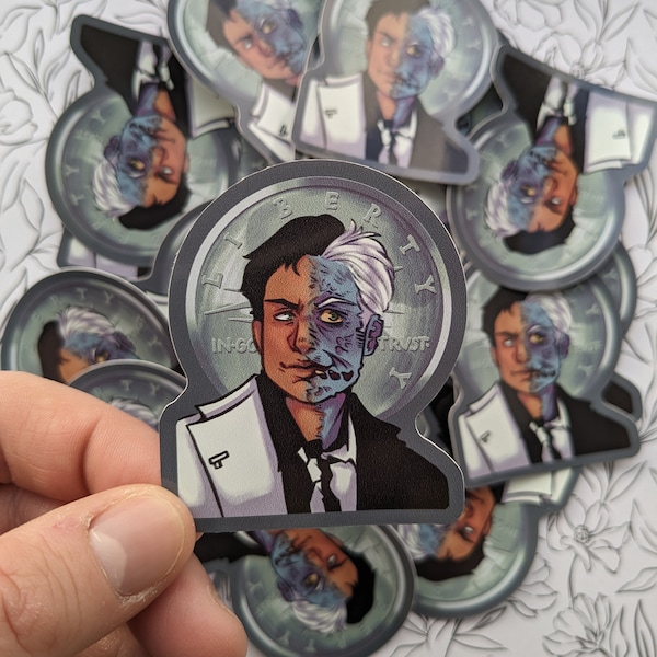 Two-Face 2.5" Sticker
