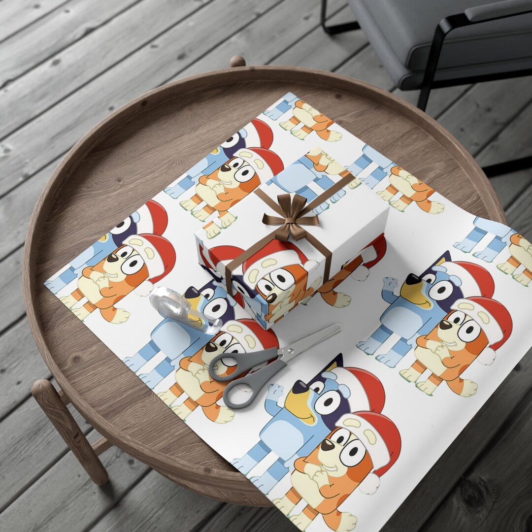 Bluey Themed Wrapping Paper Bingo Themed Wrapping Paper Etsy