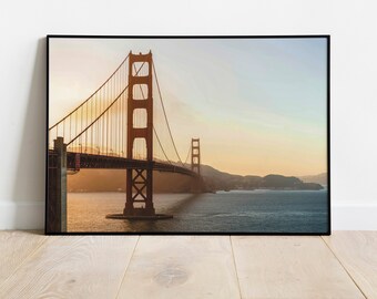 Golden Gate Bridge: Magnificent Icon of San Francisco's Architectural Legacy. Digital Download. Printable Wall Art. Home or Office Decor.