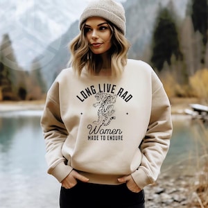 Long Live Rad Women Heavy Blend Crewneck Sweatshirt, Rebel Babe, Rebel Women, Rebel Mom, Rad