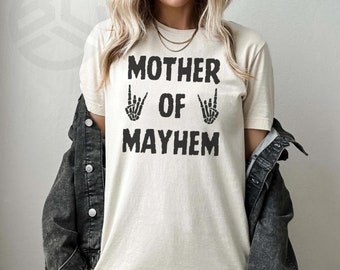 Mother Of Mayhem Shirt, Rebel babe, Rebel mom, mom shirt, best mom, skull shirt, biker shirt, outlaw shirt.