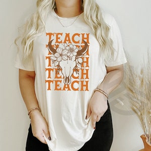 Teacher Shirt, Back to school, Country Teacher, Cowgirl shirt, Teacher Western.