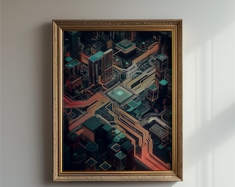 Cité des circuits | Cyberpunk | Salon | Téléchargement numérique