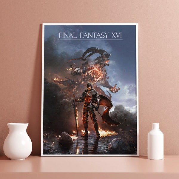 Final Fantasy XVI Game Poster - Video Game Wall Print