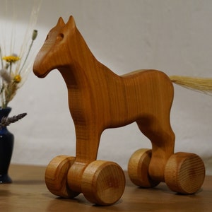 Wooden toys, wooden horse, crafts