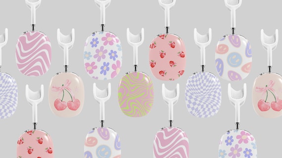 Y2K Aesthetic AirPod Max Cases Cover | Retro | 2000s | Trendy | Girlhood | Cherry| Strawberry | Floral | Pastel | Kawaii | Cute | Headphones