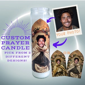 Customized Prayer Candle | Funny Unique Gift | Decor | Personalized | Gag Gift | White Elephant Party | Gift for Him | Custom | Personalized