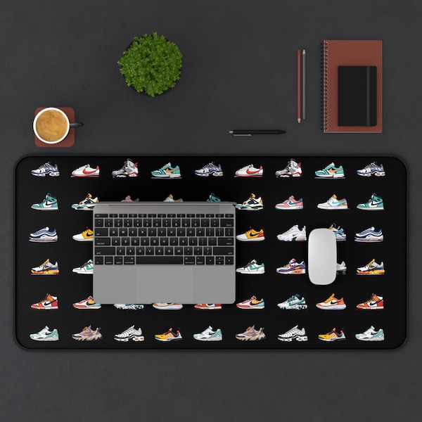 Sneakerhead Dunks Shoes Computer Desk Mat Mouse Pad Streamer PC Setup Latop Office Gaming Keyboard