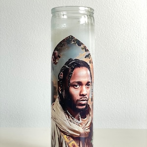 Kendrick Lamar Saint Prayer Candle | Hypebeast | Streetwear | Gift | They Not Like Us | Home Decor | Office | Dorm | Gift | Music Lover