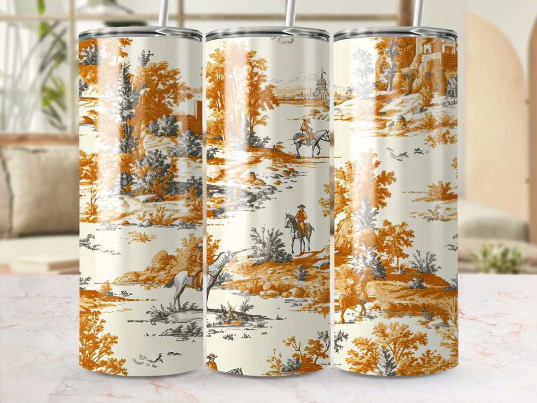 Autumn Scenery Seamless Tumbler Wrap, Fall Landscape 20oz Skinny ...