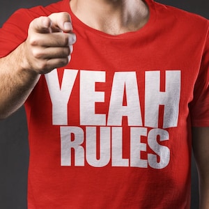 Yeah Rules Tee | Funny LA T Shirt | Knight Shirt | Pro Wrestling Tee