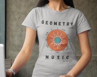 Geometry is music unisex shirt