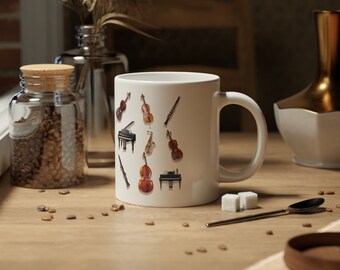 Jumbo 20oz Mug with instruments of orchestra