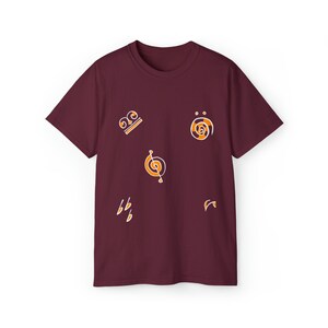 Unisex music symbols cotton tee