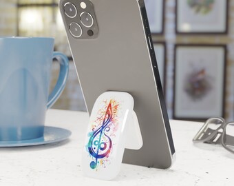Phone Click-On Grip with musical theme