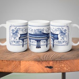 Tazza cinese Piano Blue da 15 once