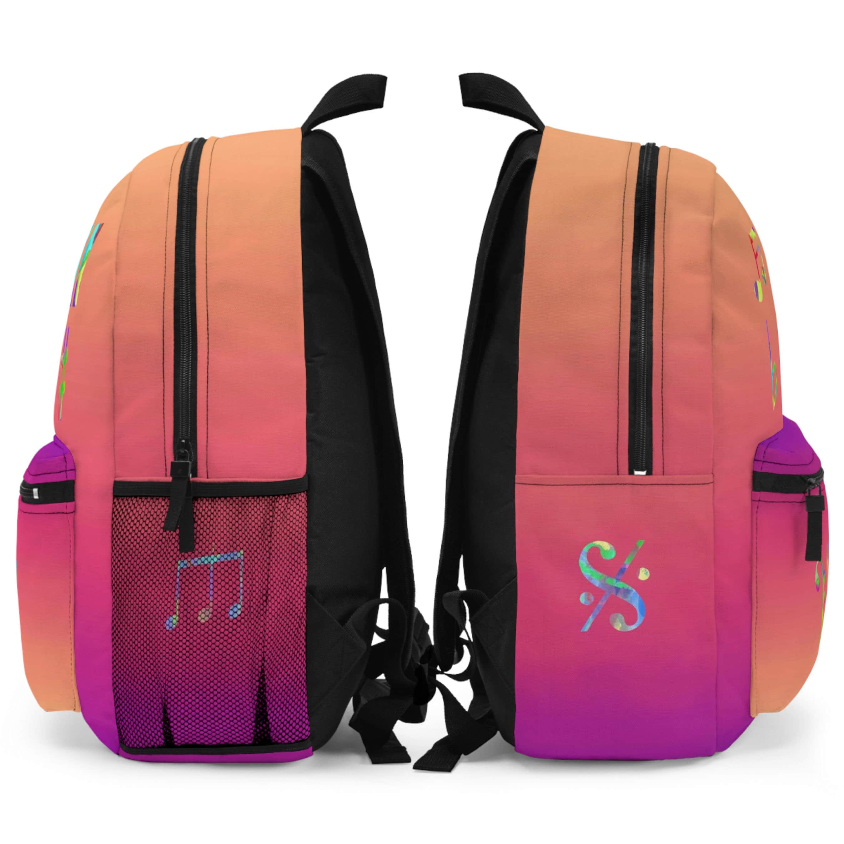 Music Repeat Pattern Rucksack Backpack With Musical Theme - Etsy