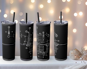 Clarinet Tumbler with Straw, 20oz, gift for musician