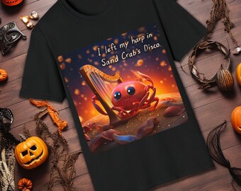 Funny shirt with harp joke
