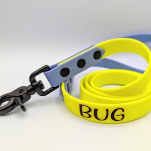 Custom Order | 3/4&quot; Two Tone BioThane® Leashes - Personalized Laser Engraving