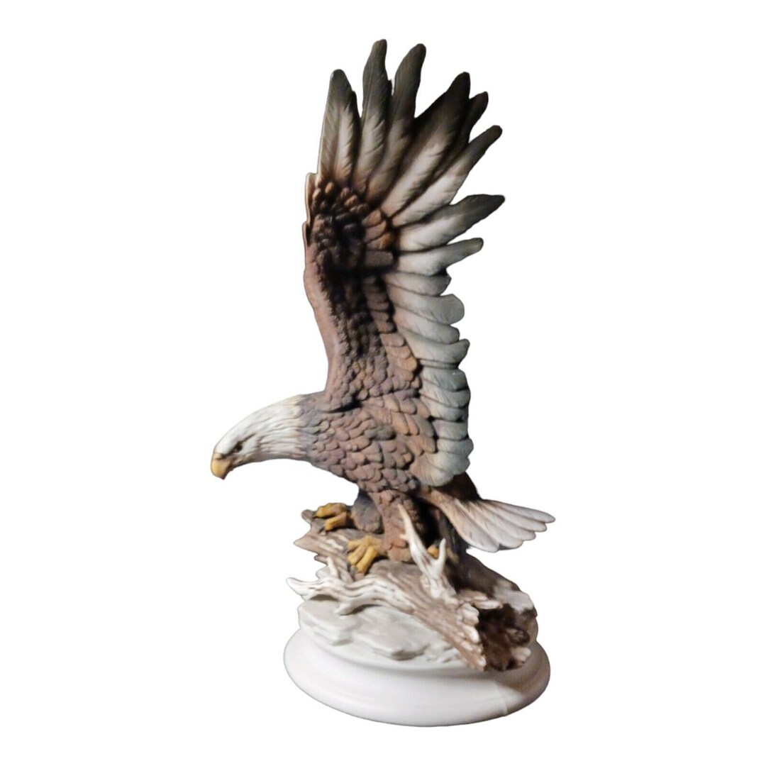 Vintage Porcelain Eagle Figurine Etsy