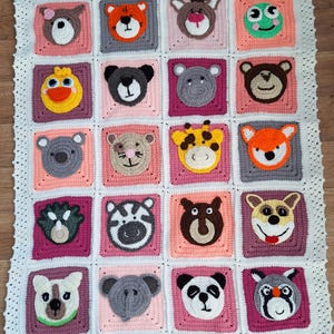 Baby blanket, children&#39;s blanket, baby gift, cuddly blanket, crochet blanket, Christmas gift