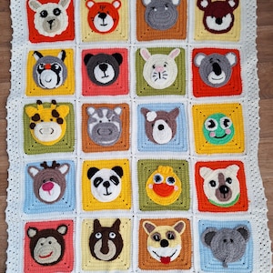 Baby blanket, children&#39;s blanket, baby gift, crochet blanket, cuddly blanket, Christmas gift