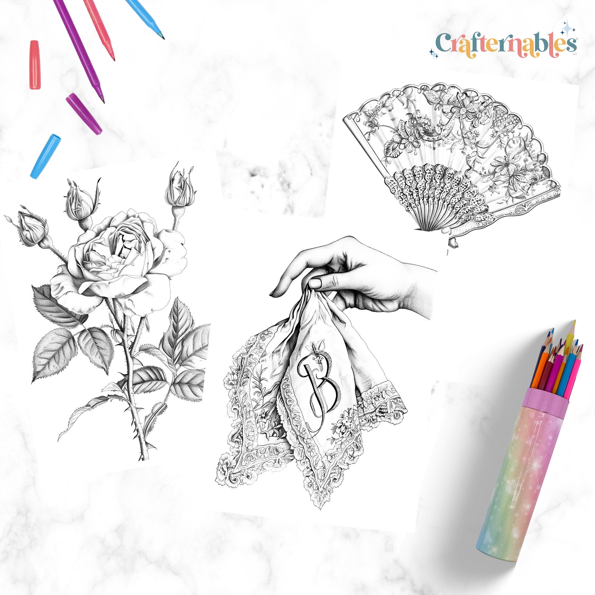 Regency Coloring Patterns Regency Era Ladies Coloring Pages – 53 Printable Designs (PDF Download ...
