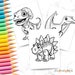 28 Friendly Dinosaur Coloring Pages for Kids Educational Activity ...