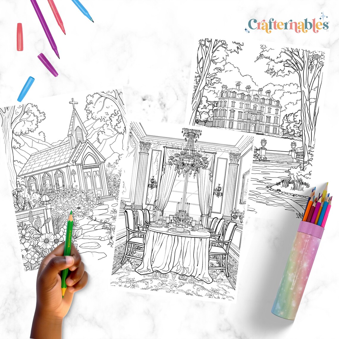 Regency Coloring Patterns Regency Era Coloring Pages – 87 Printable Designs (PDF Download) - Etsy
