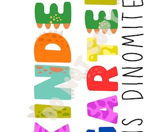 Dinosaur Kindergarten Tshirt design