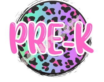 Pre-k Digital Download T-shirt design