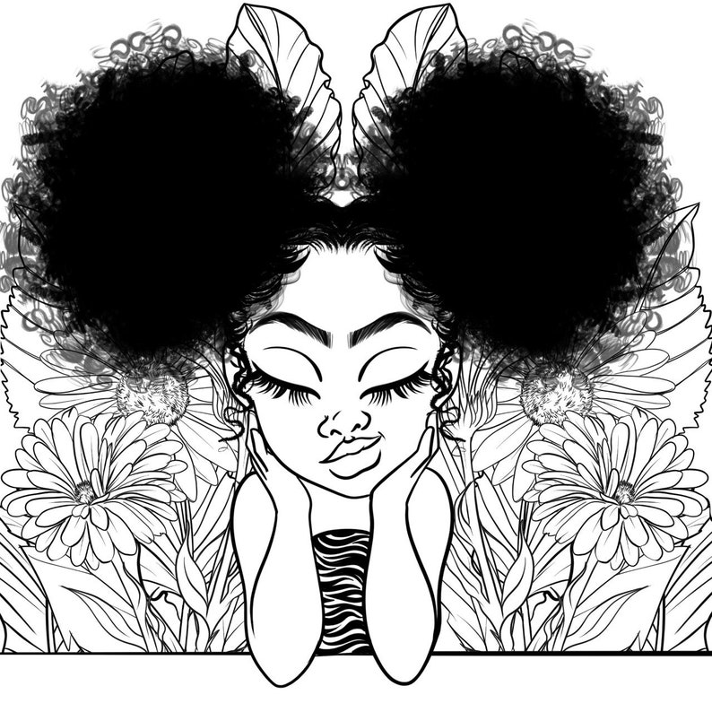 Coloring Pages for Children of Color, Coloring Sheets for Black ...