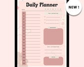Time block planner, Best digital planner, Simple day planner, Daily hourly planner, To-do list, Daily goals tracker, Daily task organizer
