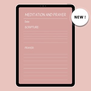 Prayer Journal, Bible, Prayer Planner, How to study Bible, Prayer plan woman, Daily meditation, Prayer prompts, Guided scripture.