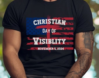 Christian 2024, Vote shirt,patriotic election tshirt,Jesus Cross, flag cross tee top,Christian visibility day, religious voter rally,unisex