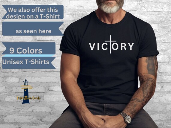 Victory Christian Bible Verse Religious Faith Based Jesus T-Shirts Victory Christian Bible Verse Religious Faith Based Jesus T-Shirts