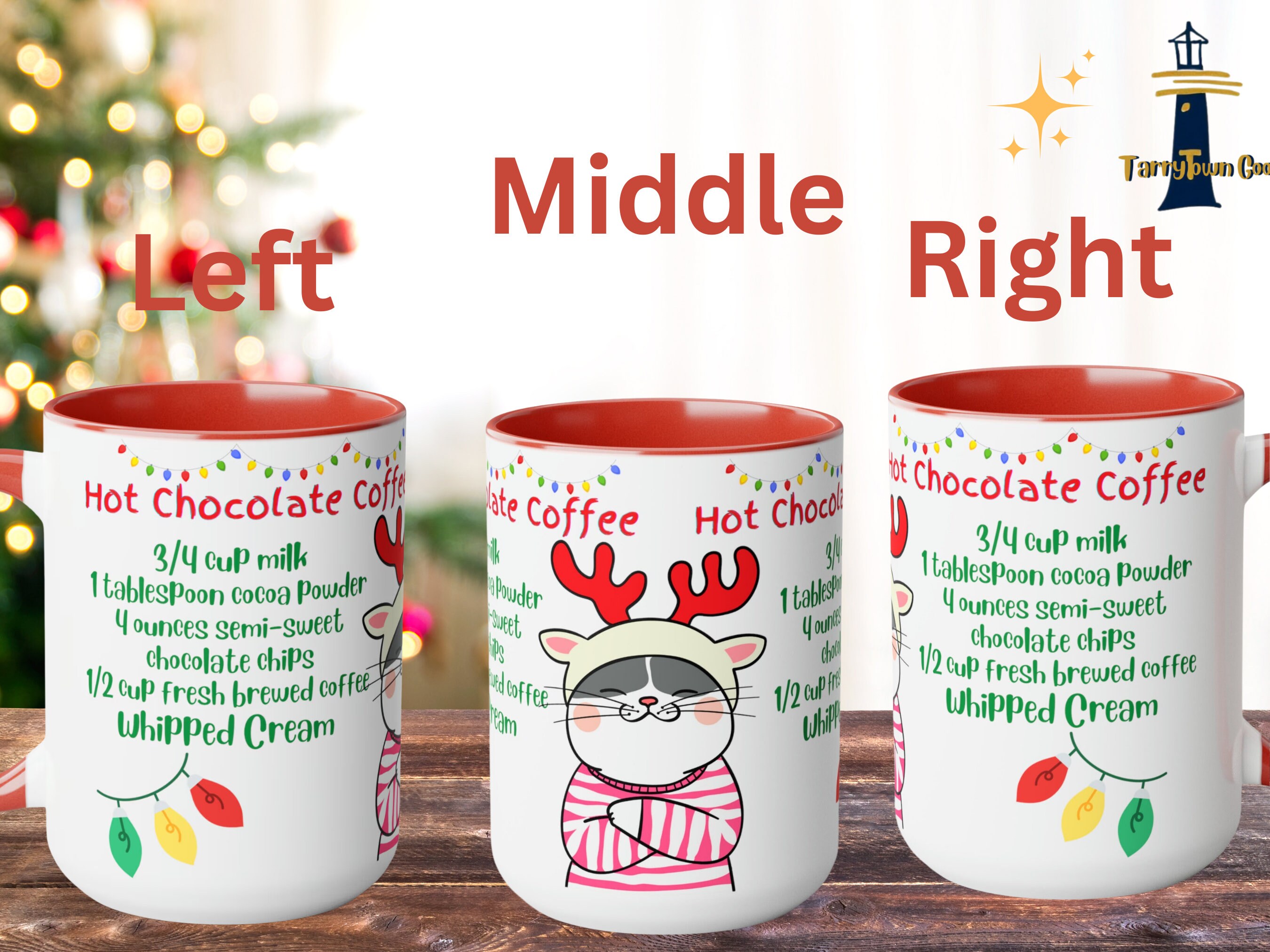 NEW STARBUCKS Holiday Cozy Cocoa Hot Chocolate Gift Set 2 Mugs