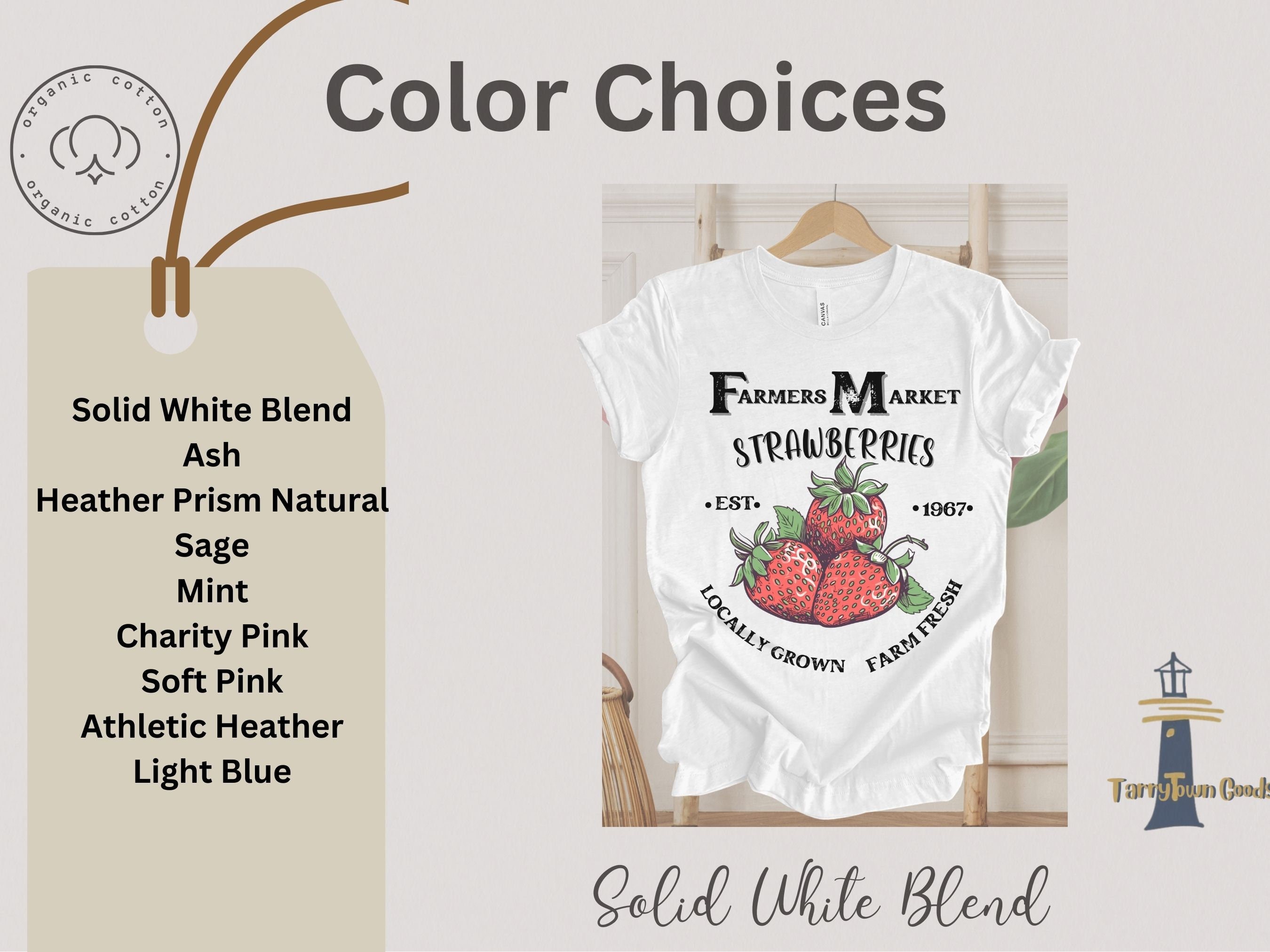 Farmers Market Strawberries Tee Shirt,plus Sizes,vintage