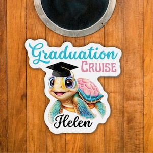 Graduation Cruise Door Magnet, Personalized Cruise Magnets,  Family Trip Cruise Magnet, Graduation Trip Door Magnet