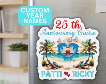 Custom Anniversary Cruise Door Magnet: Vinyl Cruise Decor
