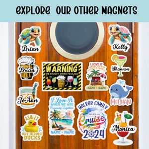 Post Sign Turtle Magnet Custom Name Sea Turtle Cruise Door Magnet: Personalized Voyage Decor - Etsy