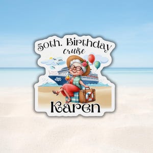 Birthday Door Magnet, Birthday Cruise Door Custom Magnet, Cruise Ship Magnets, Personalized Cruise Magnet Birthday Gift,