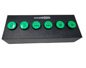 6 button Golf Simulator Control Box. Perfect for camera controls and sim play.