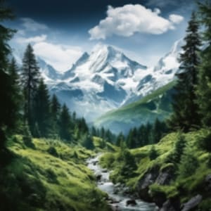 green forest printable, beautiful forest, forest printable, art, nature, forest and mountains