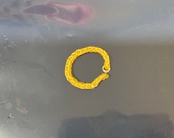 Yellow and white bracelet