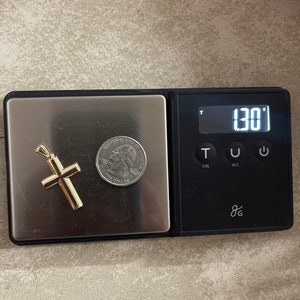 14k Yellow Gold Cross